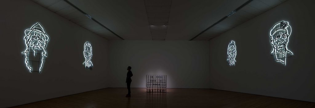 Installation view of Los Carpinteros: La Cosa Está Candela at MAMU, Bogotá