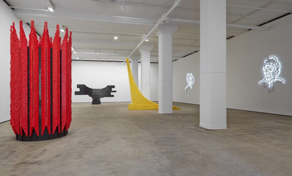 Installation view of Los Carpinteros: Irreversible at Sean Kelly, New York